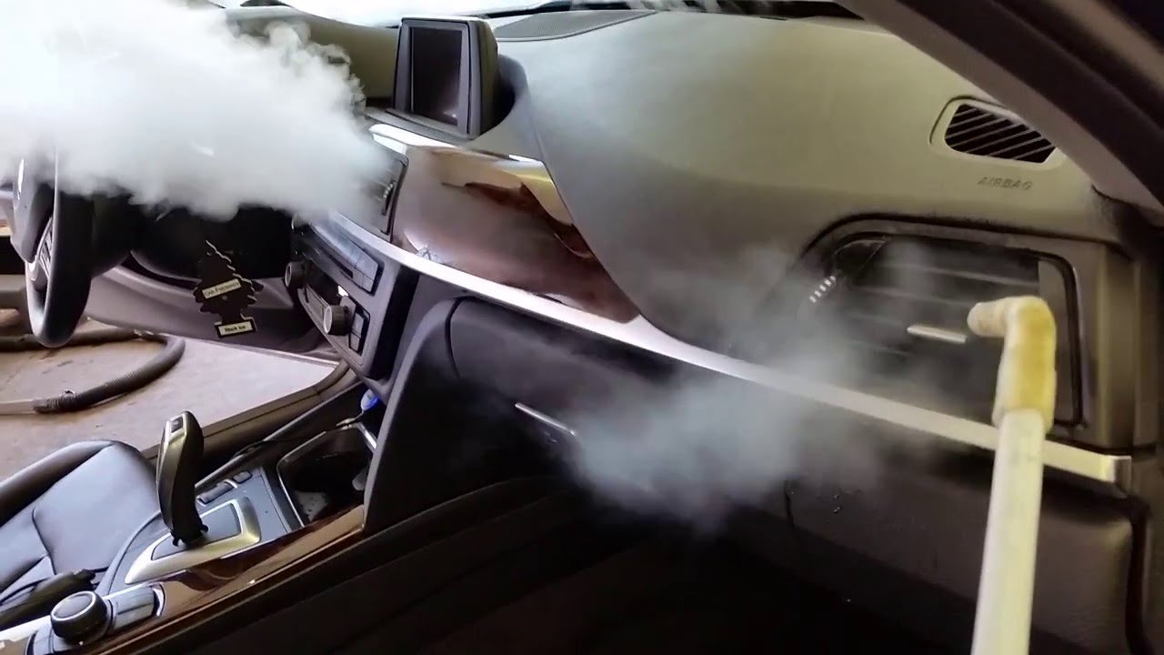 Car steam cleaning